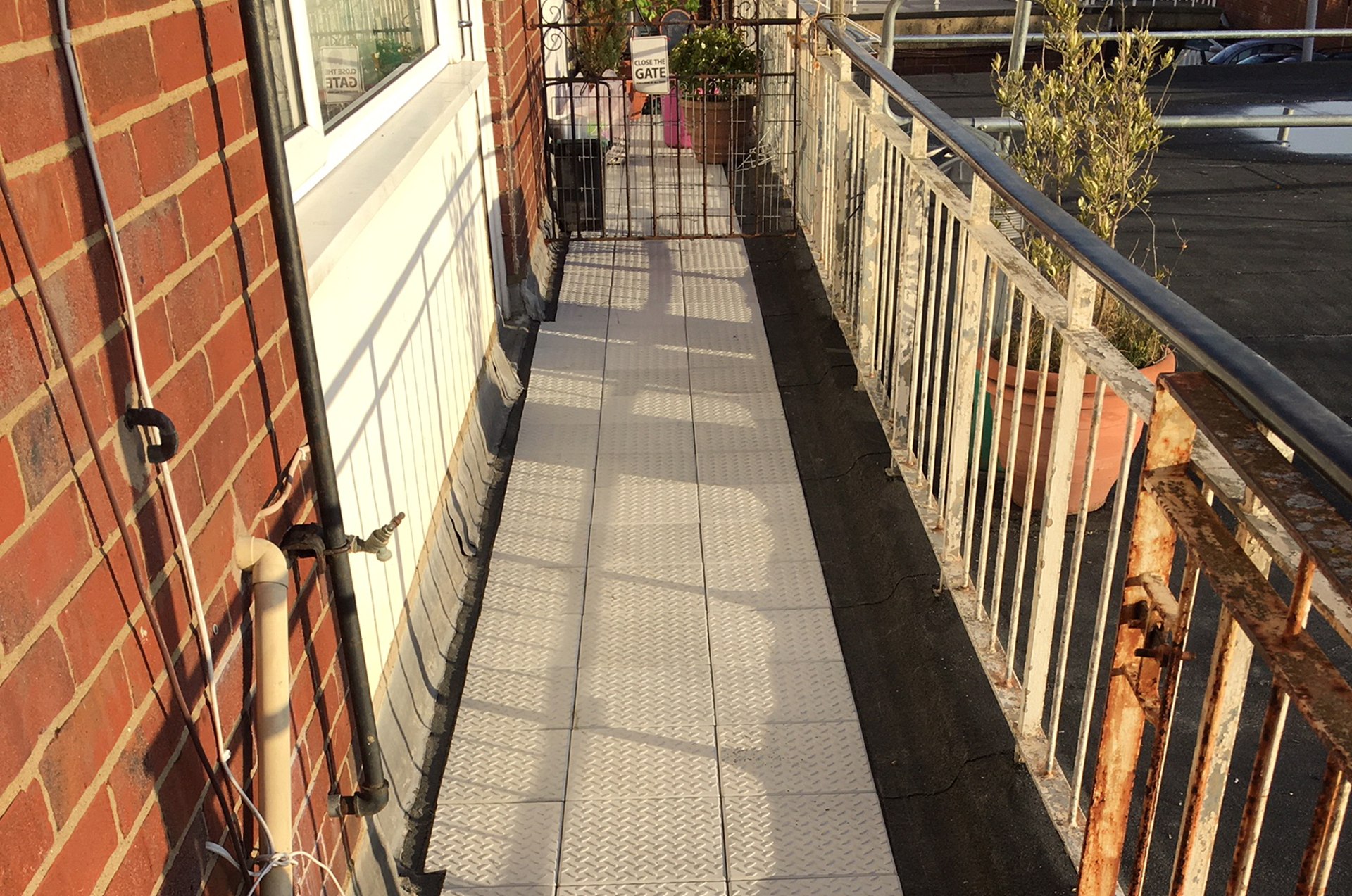 New tiled promenade walkway, Essex