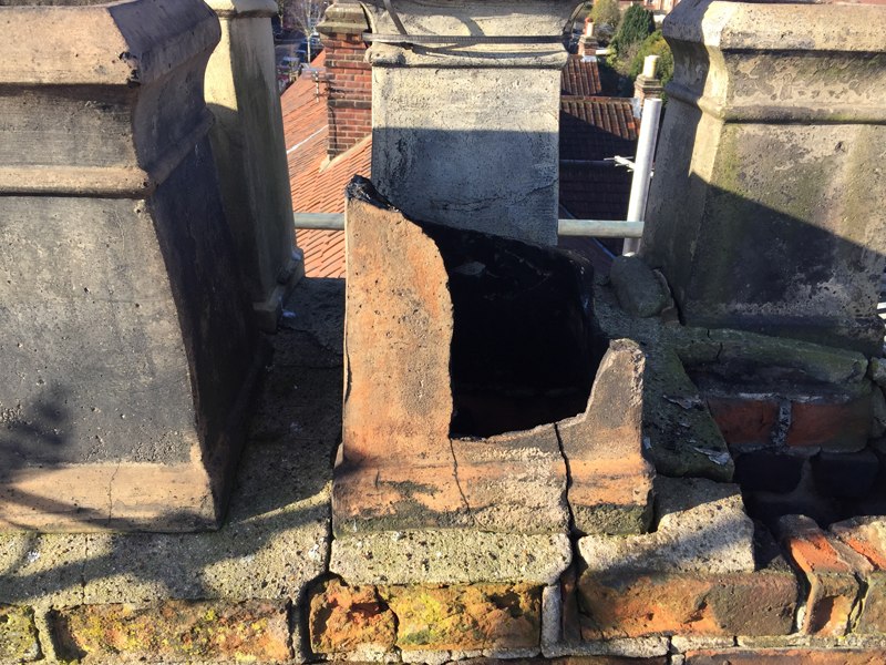Chimney Repairs by Eastern Roofing and Roofline Limited